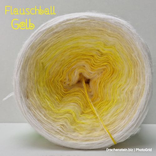 Flauschball Gelb