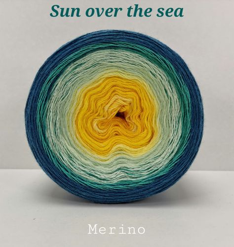 Merino Sun over the sea