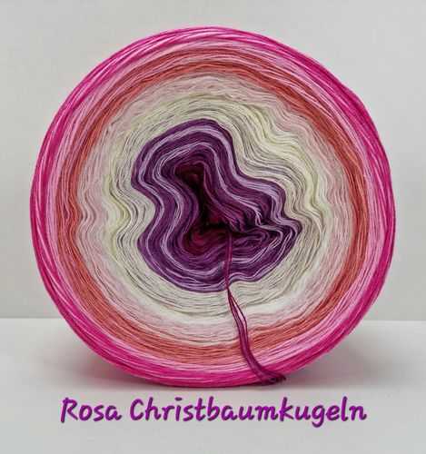 Baumwolle Rosa Christbaumkugeln