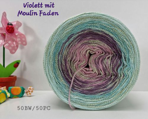 Violett mit Moulin hellgrün