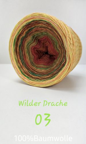 Baumwolle Wilder Drache 03