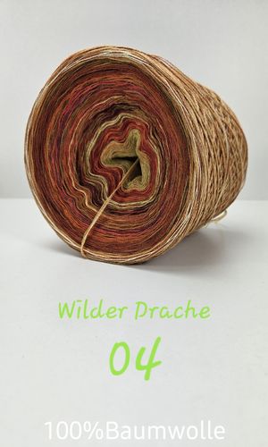 Baumwolle Wilder Drache 04