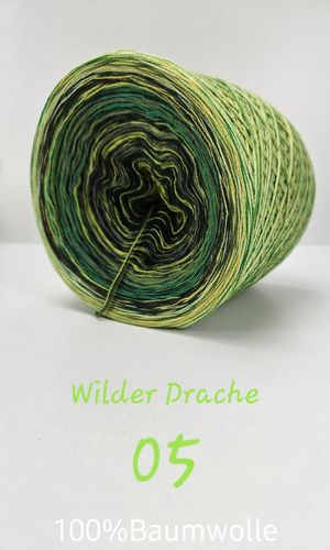Baumwolle Wilder Drache 05