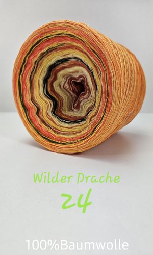 Baumwolle Wilder Drache 24